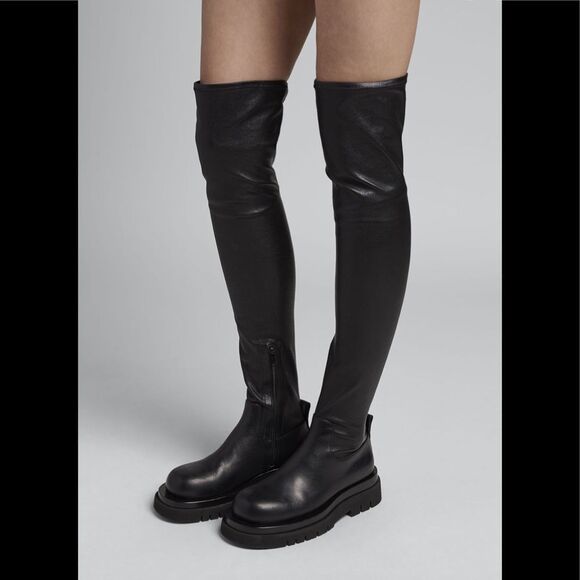 Bottega Veneta Black Over the Knee Boots - Picture 5 of 10